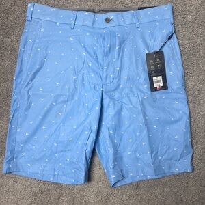 NEW Walter Hagen‎ Men's Golf Shorts Perfect 11 Blue Birdie 9" Inseam